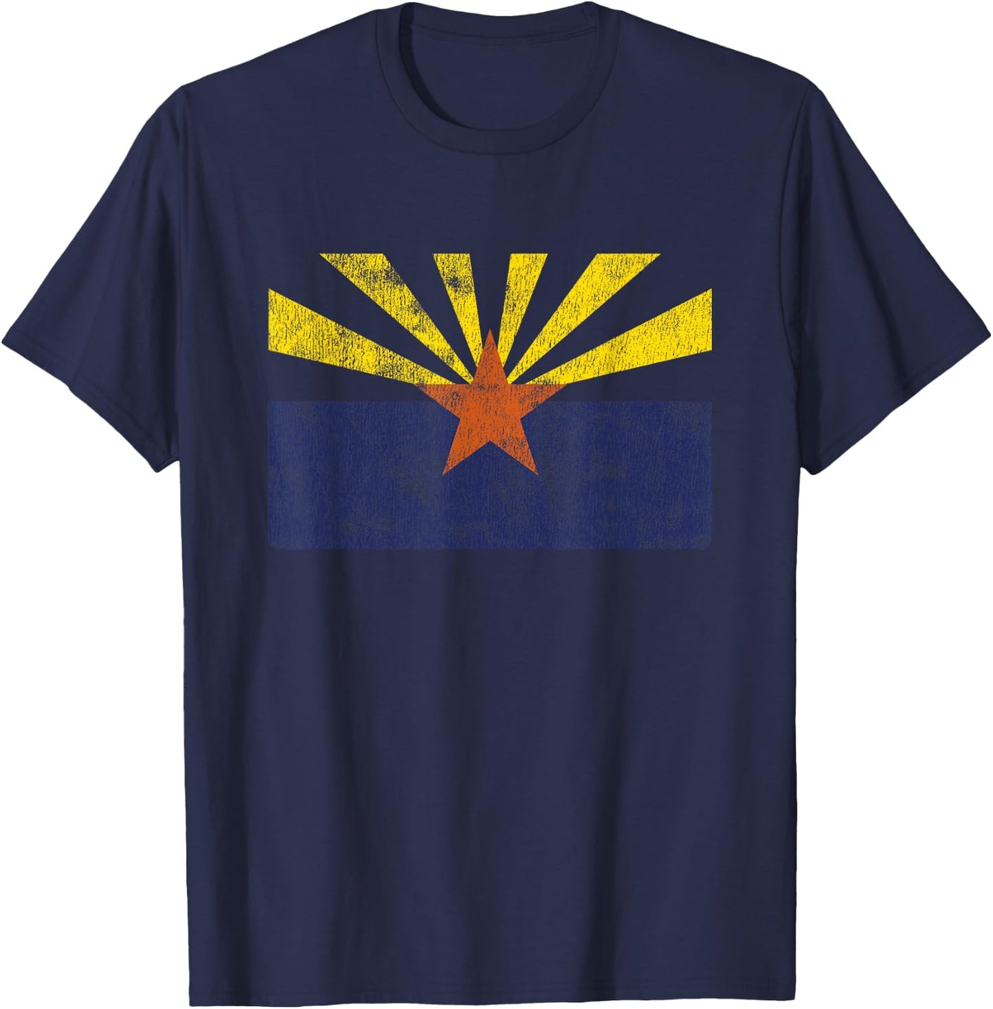 Vintage Arizona Flag AZ T-Shirt - T-Shirt | Navy