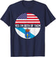 Half American Half Galician USA Flag Family Heritage Kids Men T-Shirt - T-Shirt | Navy