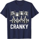 Cranky Car Engine Crankshaft Funny Car Mechanics T-Shirt - T-Shirt | Navy