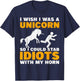 Funny sarcastic sarcasm unicorn horn adult humor offensive T-Shirt - T-Shirt | Navy