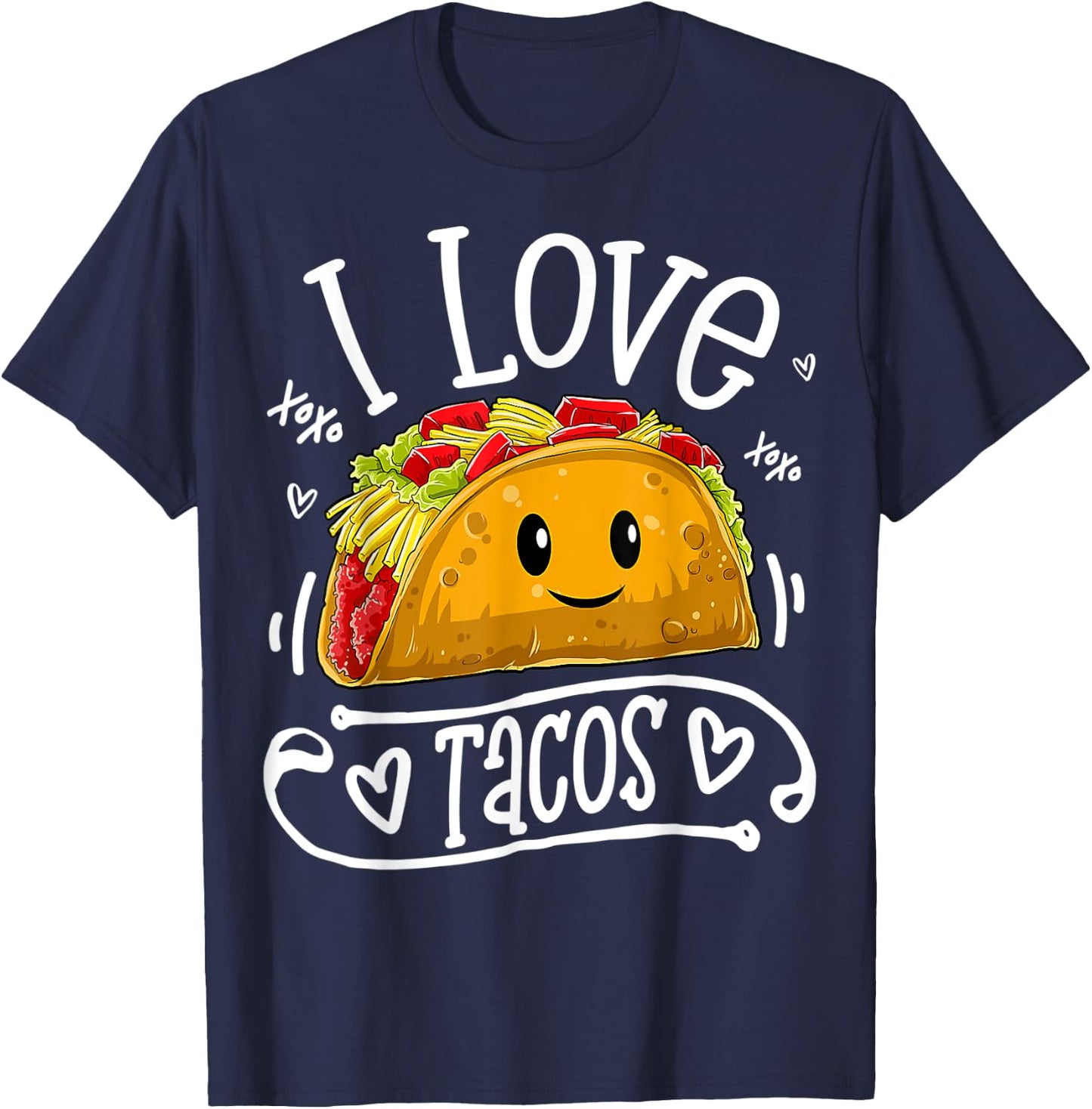 I Love Tacos T shirt Women Men Kids Boys Taco Cinco De Mayo T-Shirt - T-Shirt | Navy