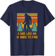 Bigfoot A Dad Like Me Is Hard To Find Funny Dad T-Shirt - T-Shirt | Navy