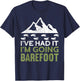 I'm Going Barefoot | Natur Earth Barefoot Funny Barefoot T-Shirt - T-Shirt | Navy