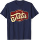Vintage Tata Like a Grandpa but Cooler T-Shirt - T-Shirt | Navy