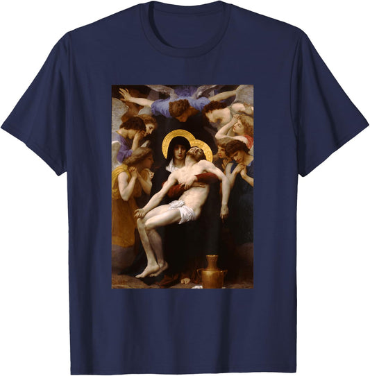 William-Adolphe Bouguereau - Pieta #2 - For artists T-Shirt - T-Shirt | Navy
