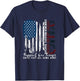 On Friday We Wear Red Friday Military Support troops US Flag T-Shirt - T-Shirt | Navy