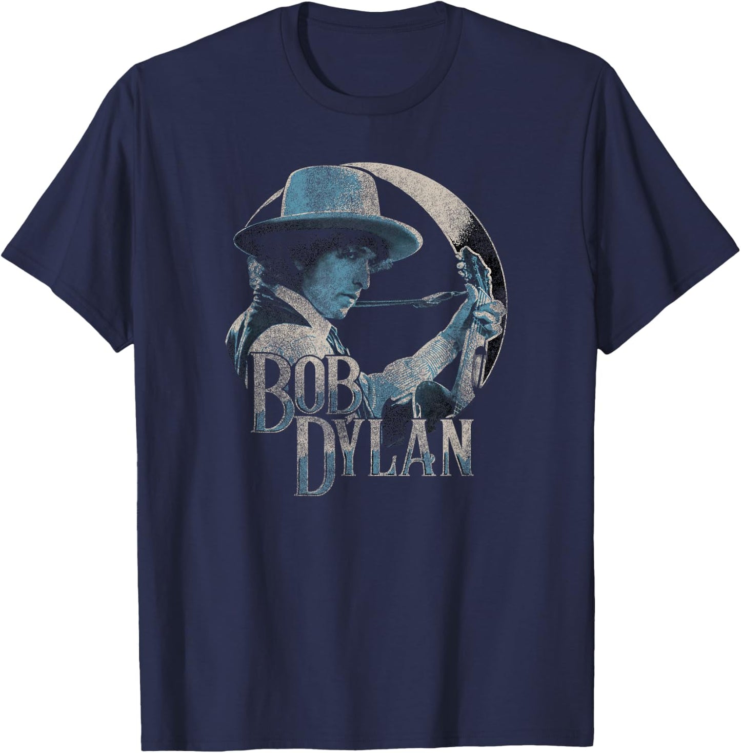 Bob Dylan - Guitar 1975 T-Shirt - T-Shirt | Navy