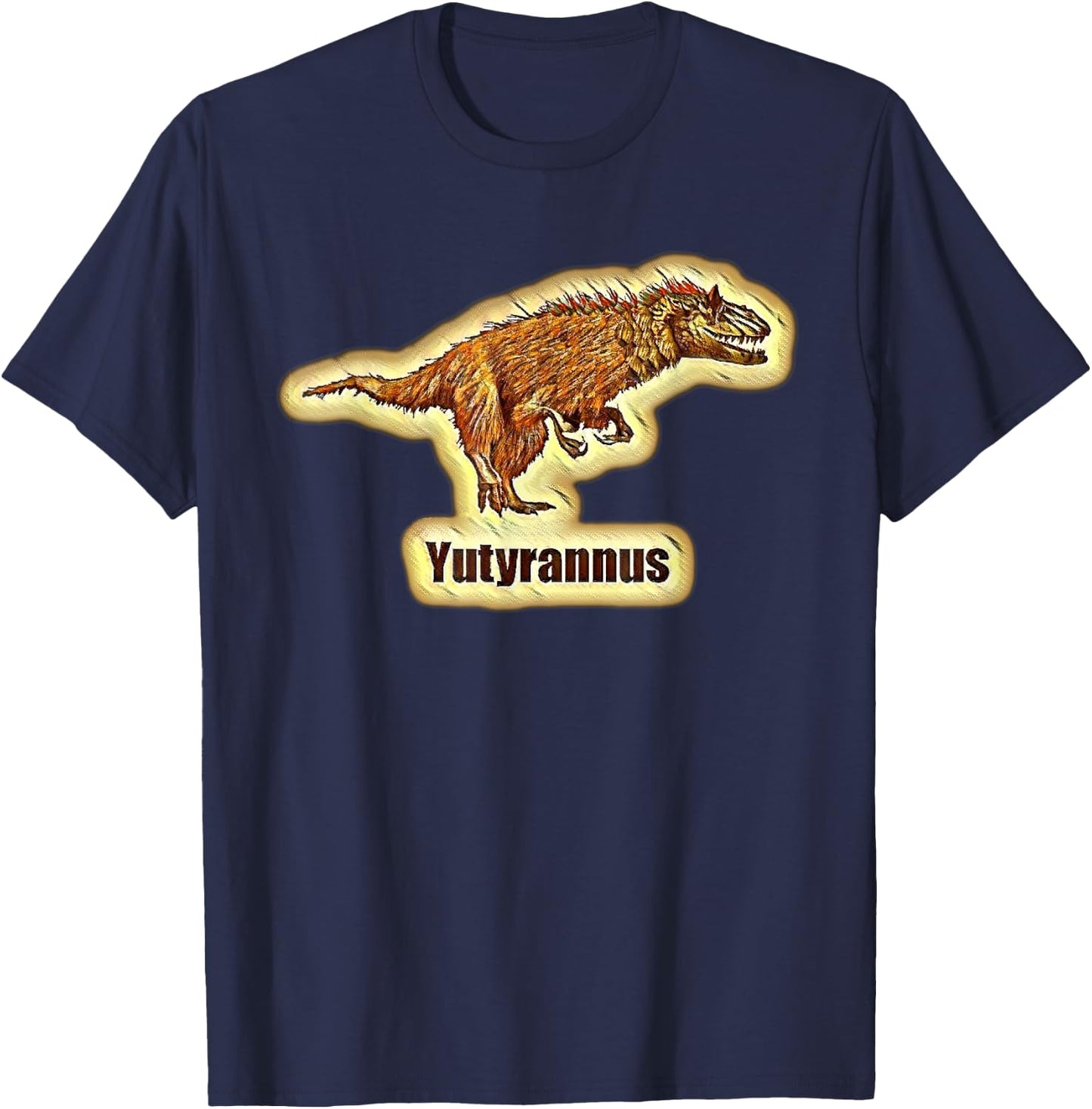 Yutyrannus - Paleontologists' Favorite Dinosaurs T-Shirt - T-Shirt | Navy