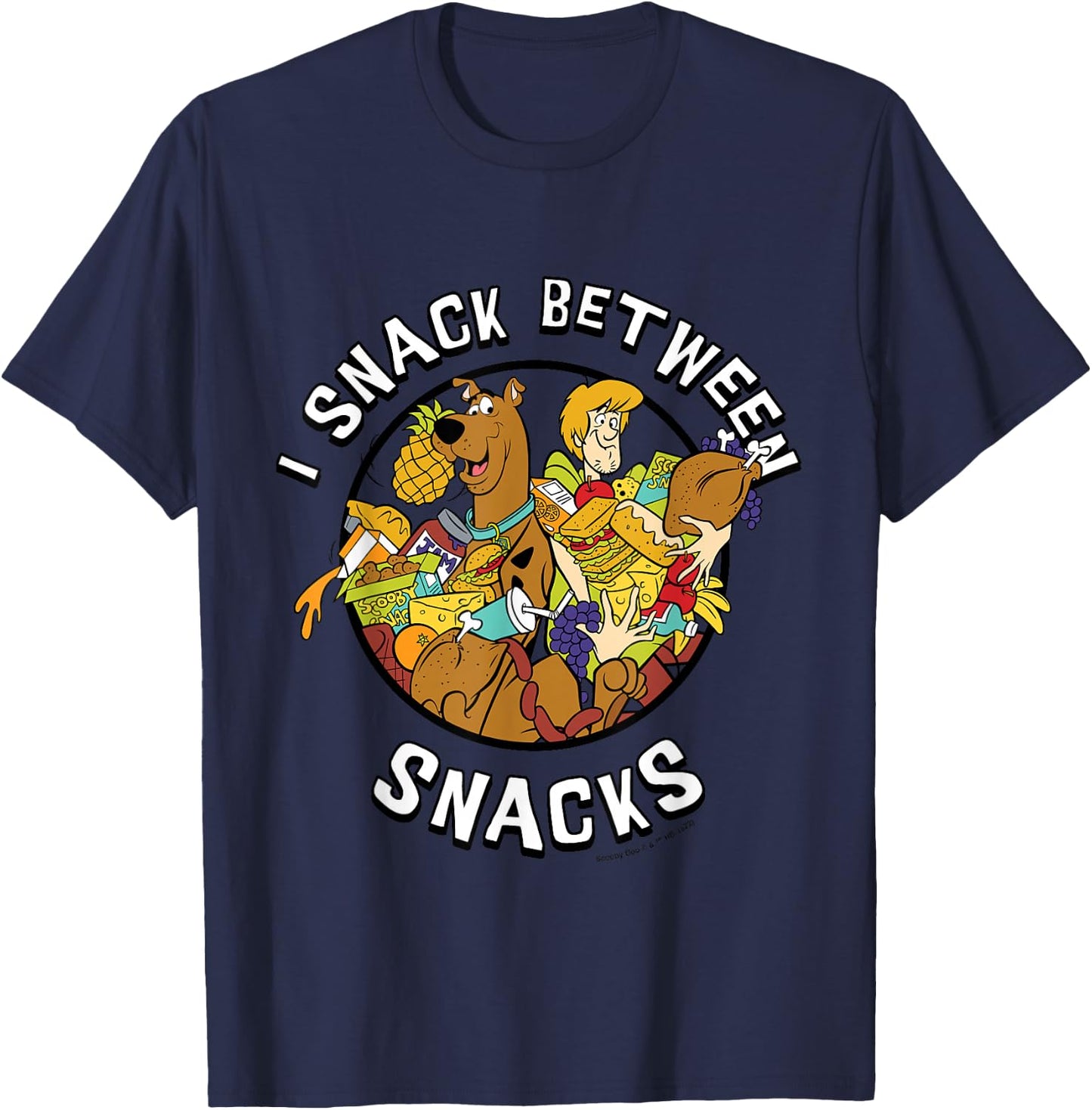 Scooby Doo I Snack Between Snacks T-Shirt - T-Shirt | Navy