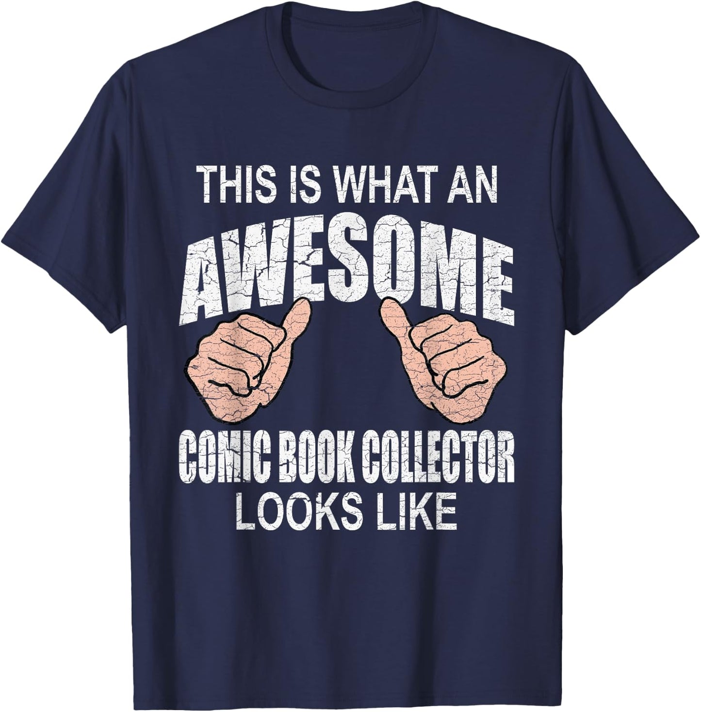 Funny Comic Book Collector Graphic Novel Collector Gifts T-Shirt - T-Shirt | Navy