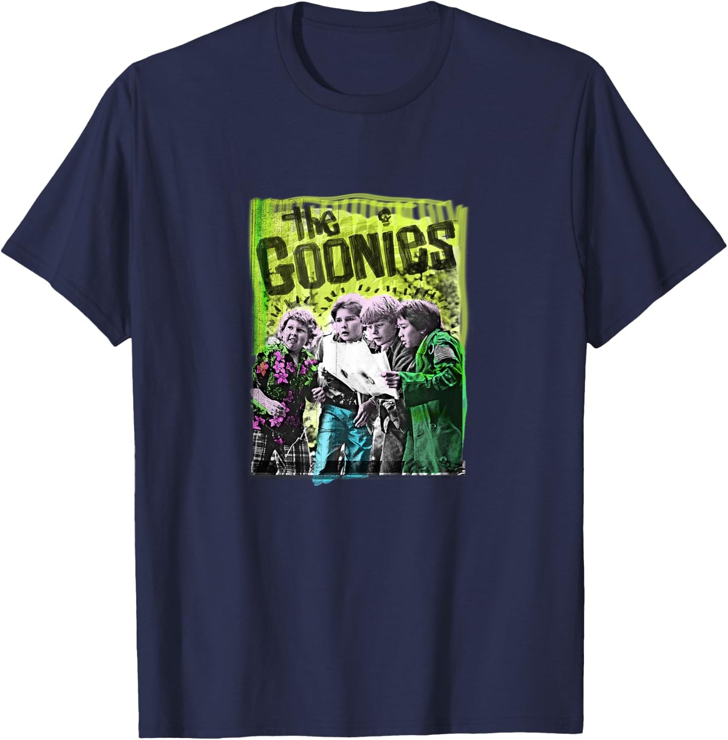 The Goonies Vintage Poster T-Shirt - T-Shirt | Navy