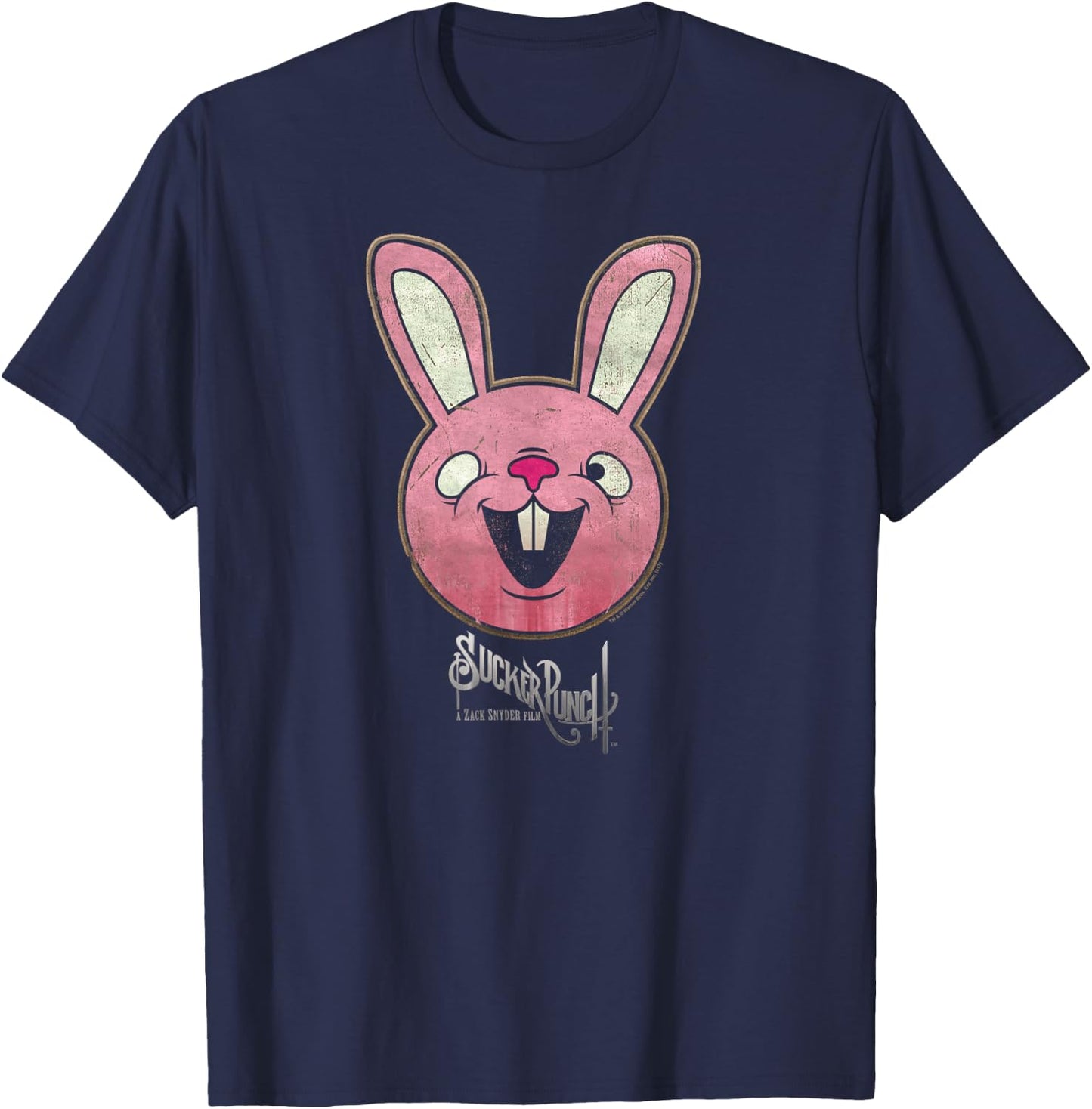 Sucker Punch Pink Bunny T-Shirt - T-Shirt | Navy