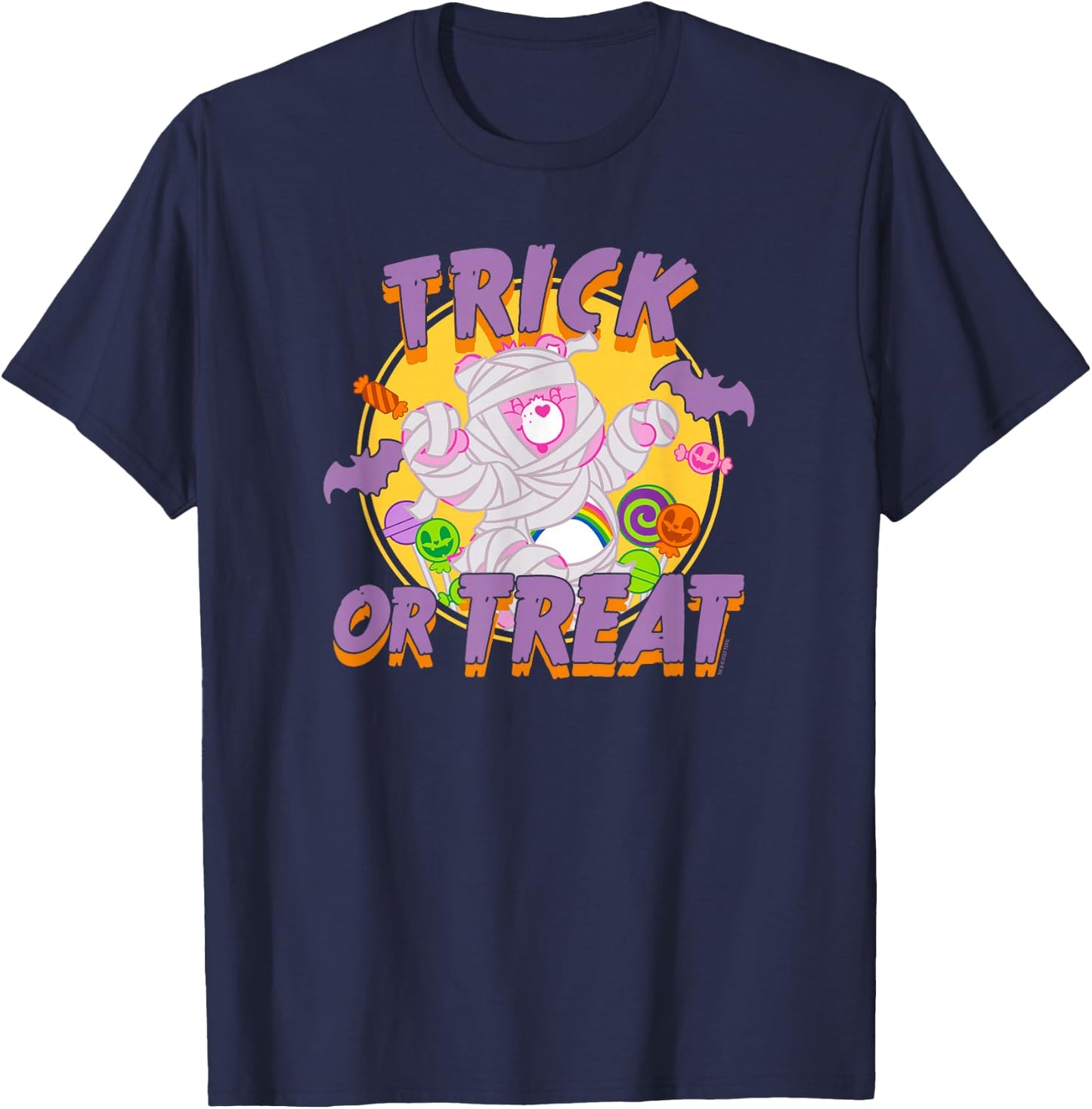 Care Bears Halloween Cheer Bear Trick Or Treat Mummy Costume T-Shirt - T-Shirt | Navy