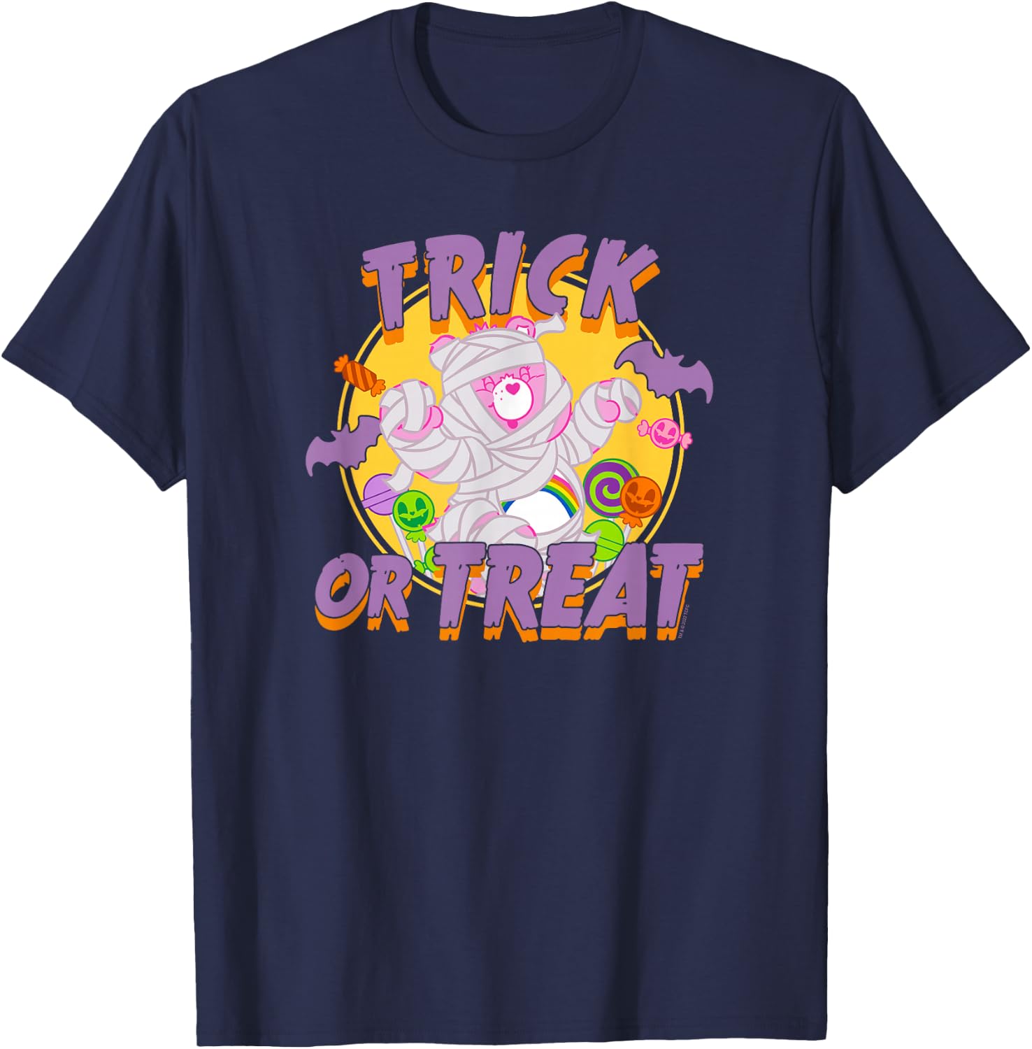 Care Bears Halloween Cheer Bear Trick Or Treat Mummy Costume T-Shirt - T-Shirt | Navy