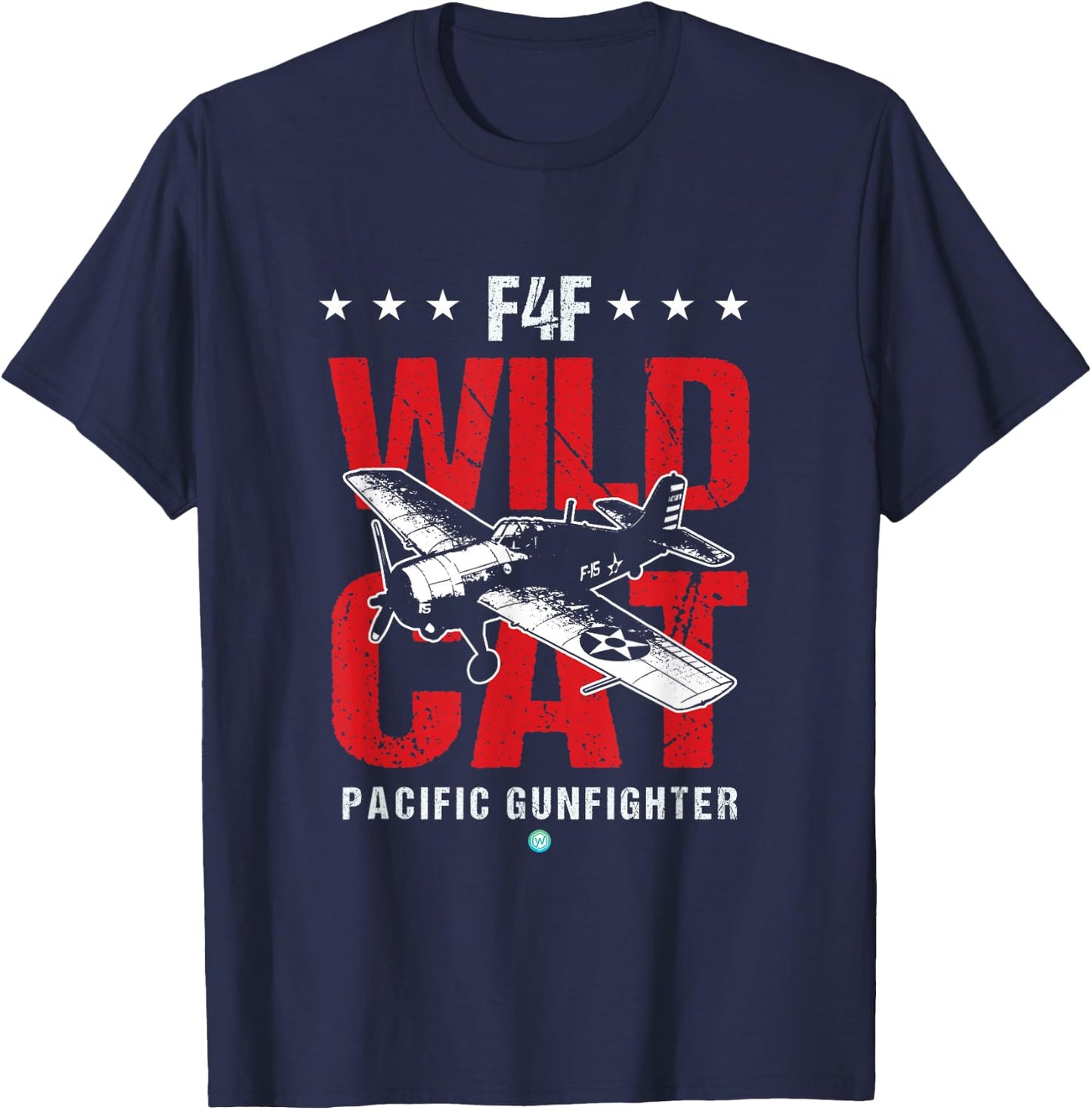 WW2 F4F Wildcat Shirt Vintage Machine Veteran Pilot Gift T-Shirt - T-Shirt | Navy