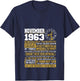 November Birthday Gifts - Born November Scorpio 1963 Funny V-Neck T-Shirt - T-Shirt | Navy