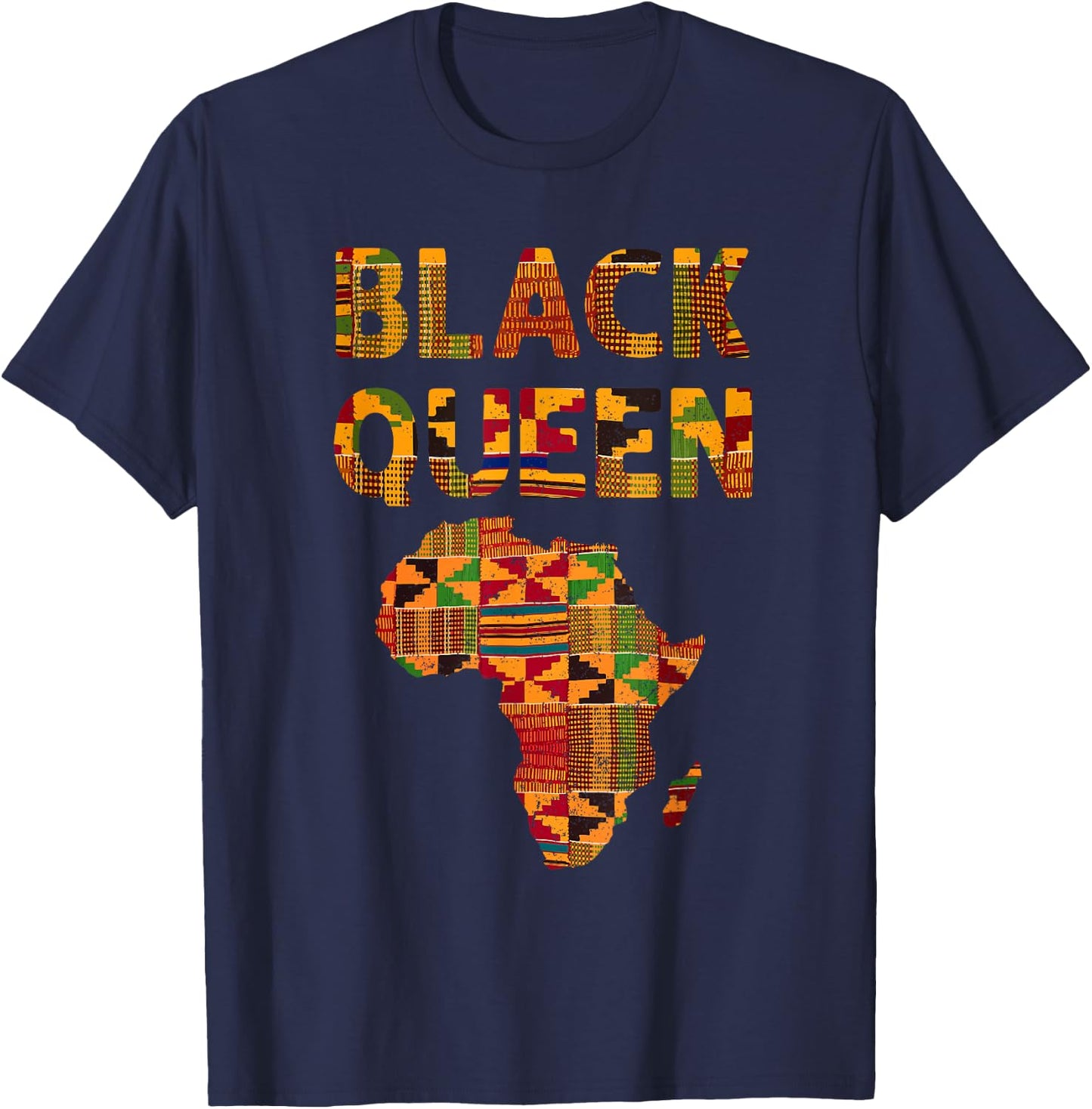 Cool Africa Art Girl Kids African Map Africa Lover T-Shirt - T-Shirt | Navy