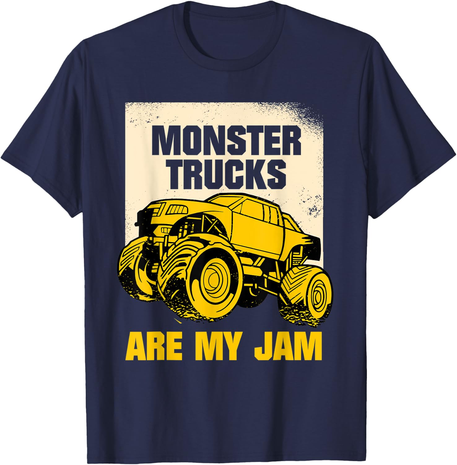 Monster Trucks Are My Jam Monster Truck T-Shirt - T-Shirt | Navy