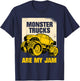 Monster Trucks Are My Jam Monster Truck T-Shirt - T-Shirt | Navy