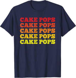 Cake Pops Retro Cake Pop T-Shirt - T-Shirt | Navy