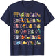 Back to School Kindergarten Teacher ABCs Animals Alphabet T-Shirt - T-Shirt | Navy