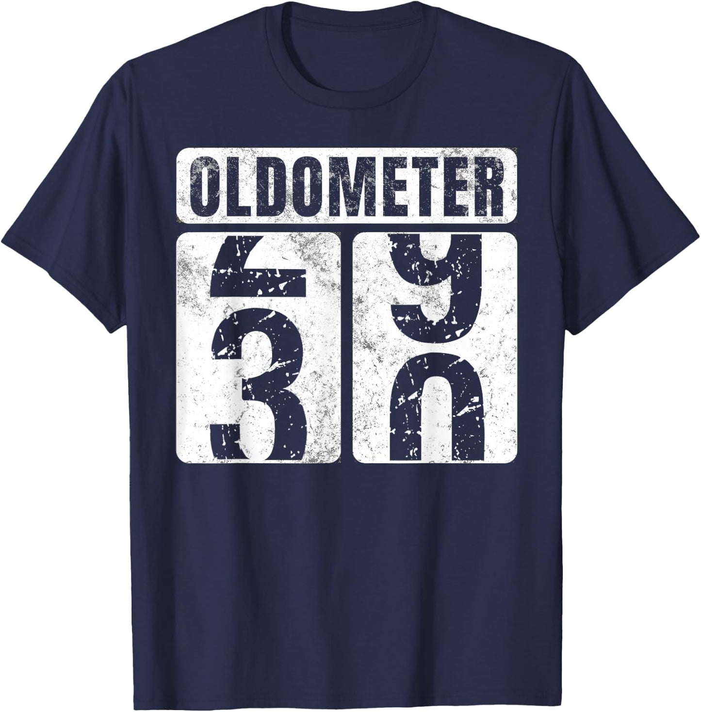Oldometer 30 Shirt Vintage Funny 30th Birthday Gift T-Shirt - T-Shirt | Navy