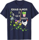 Fun Gardener Adult Humor Grab A Hoe Let's Get Dirty Funny T-Shirt - T-Shirt | Navy