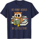 So Many Books Reading Night Owl So Little Time Funny Geek T-Shirt - T-Shirt | Navy