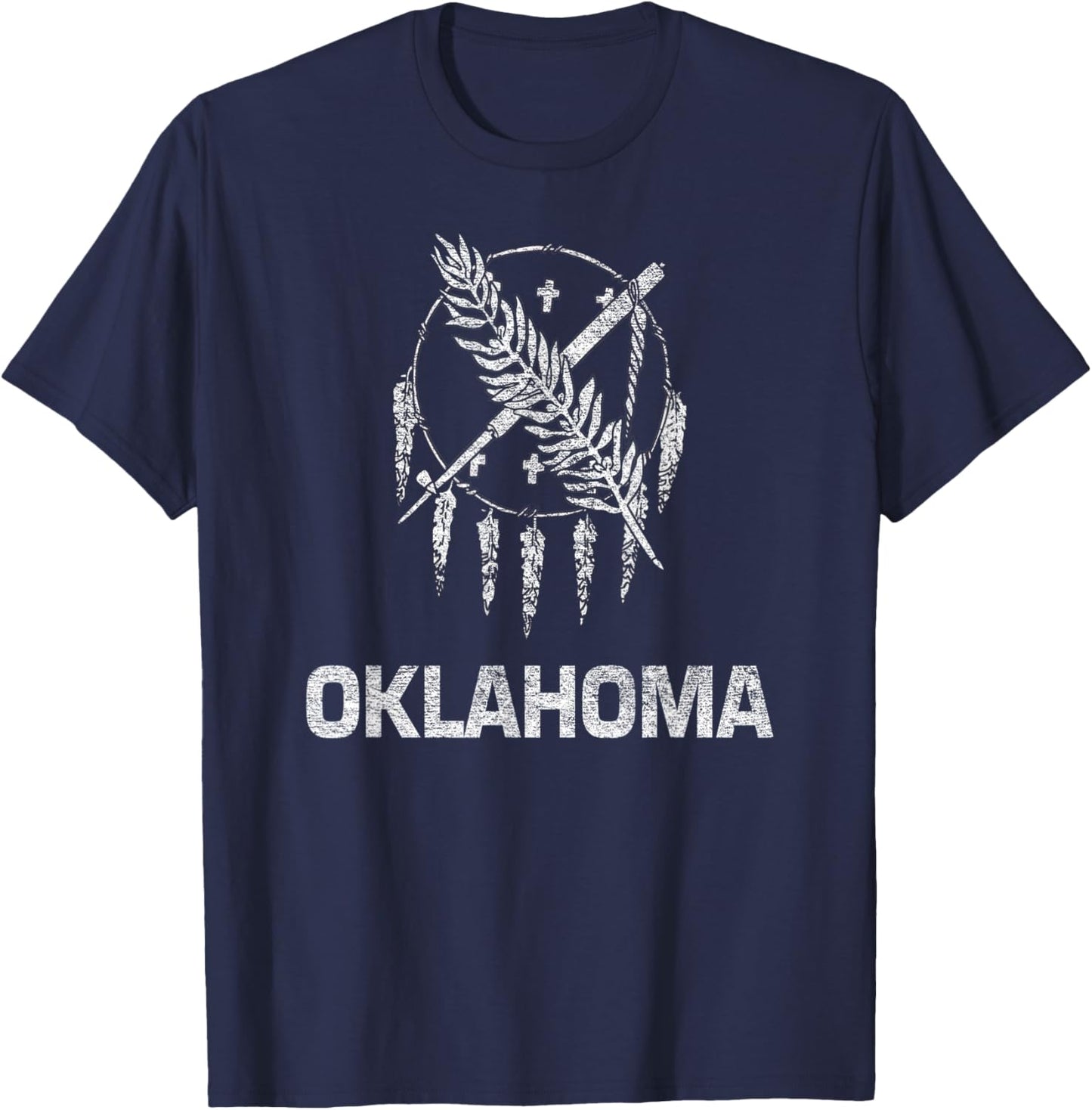 State Flag of Oklahoma T-Shirt - T-Shirt | Navy