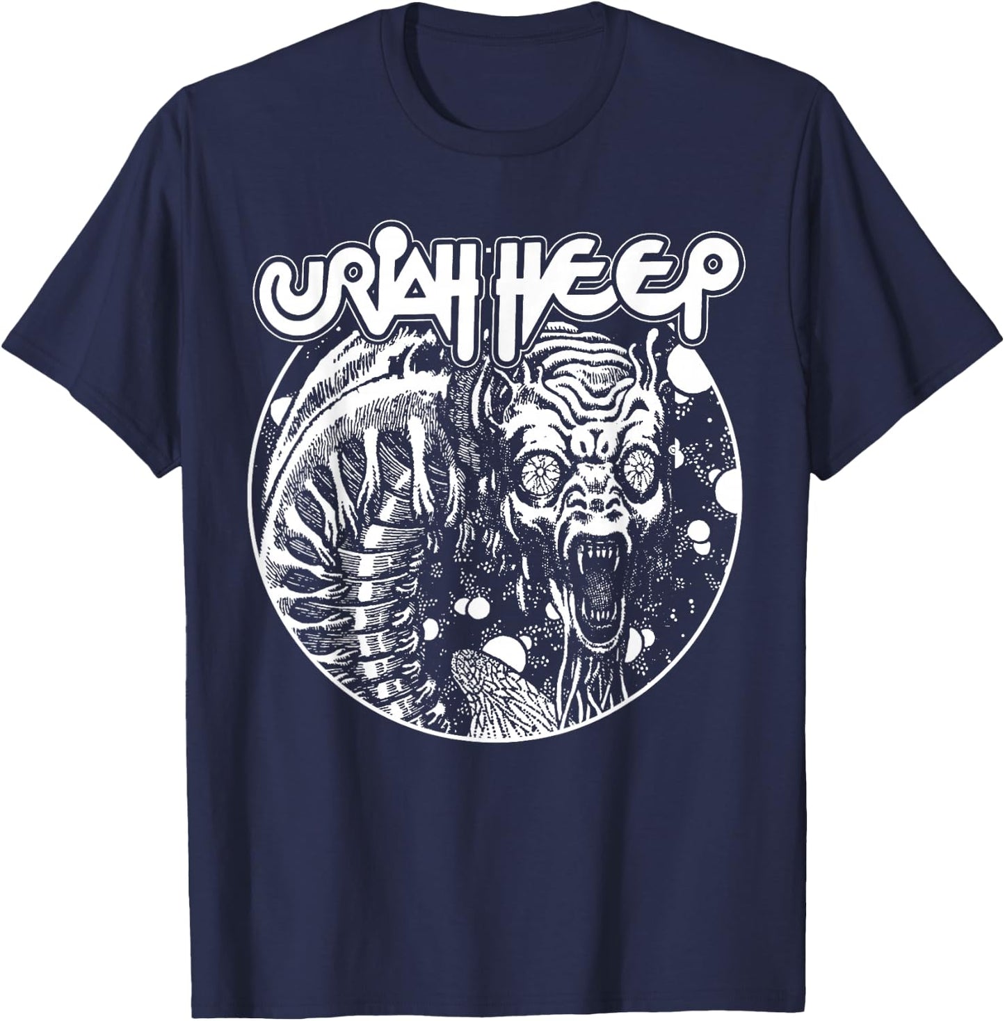 Uriah Heap - Winged Worm T-Shirt - T-Shirt | Navy