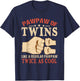 Pawpaw Of Twins Like A Regular Pawpaw Just Twice As Cool T-Shirt - T-Shirt | Navy