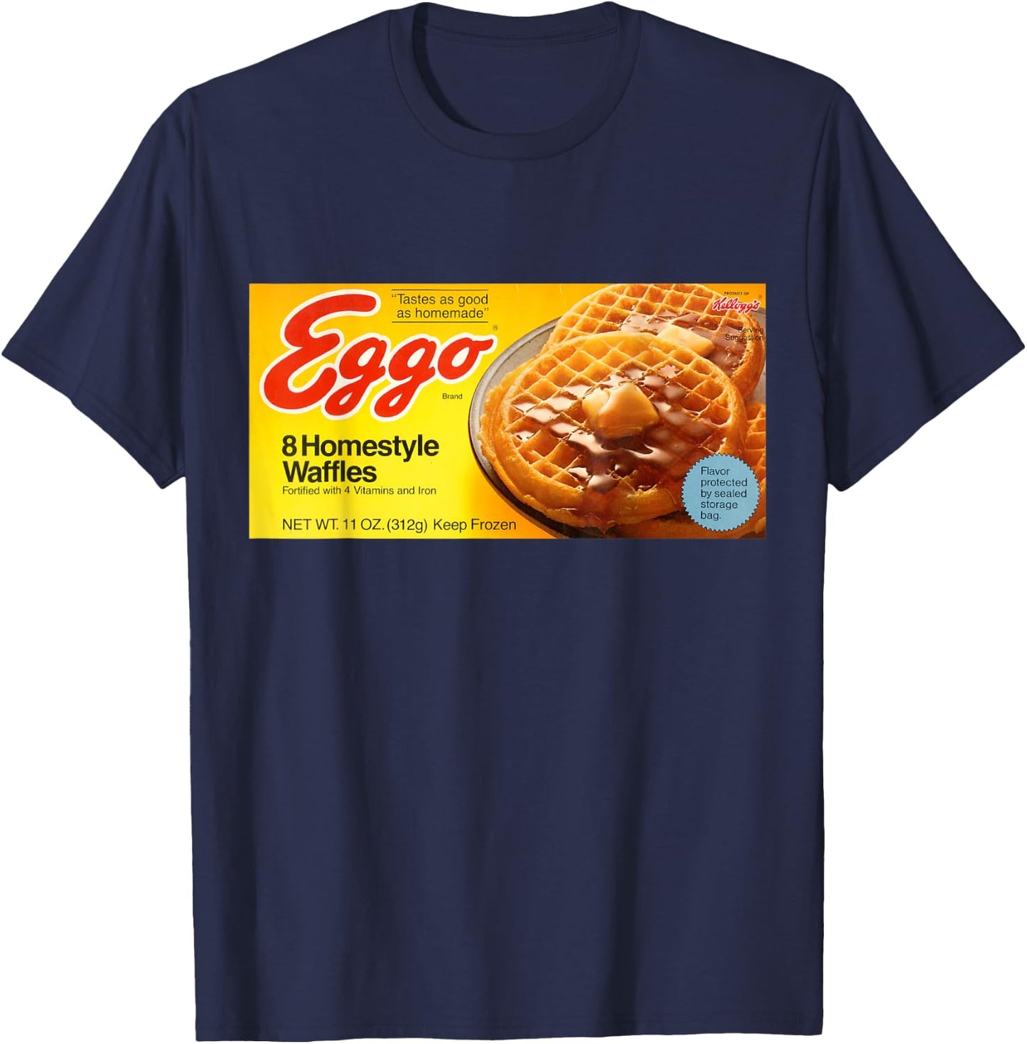 Eggo Retro Box T Shirt T-Shirt - T-Shirt | Navy