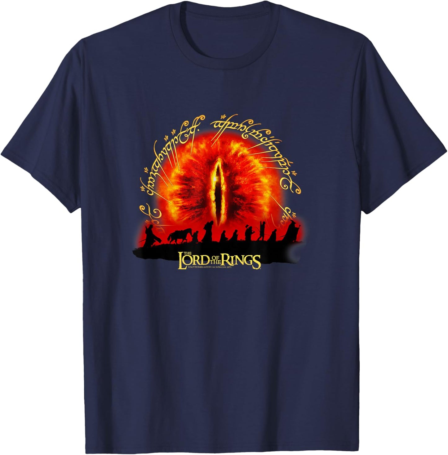The Lord of The Rings Eye of Sauron T-Shirt - T-Shirt | Navy