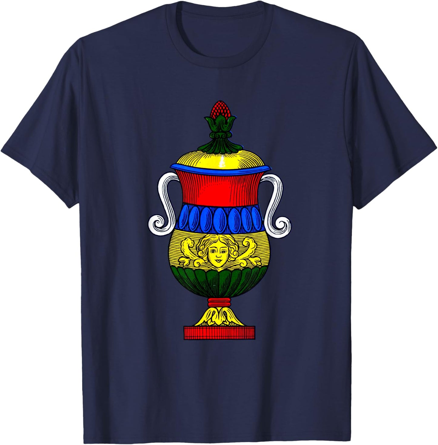 Ace of Cups [Neapolitan Cards] The Italian Playing Cards T-Shirt - T-Shirt | Navy