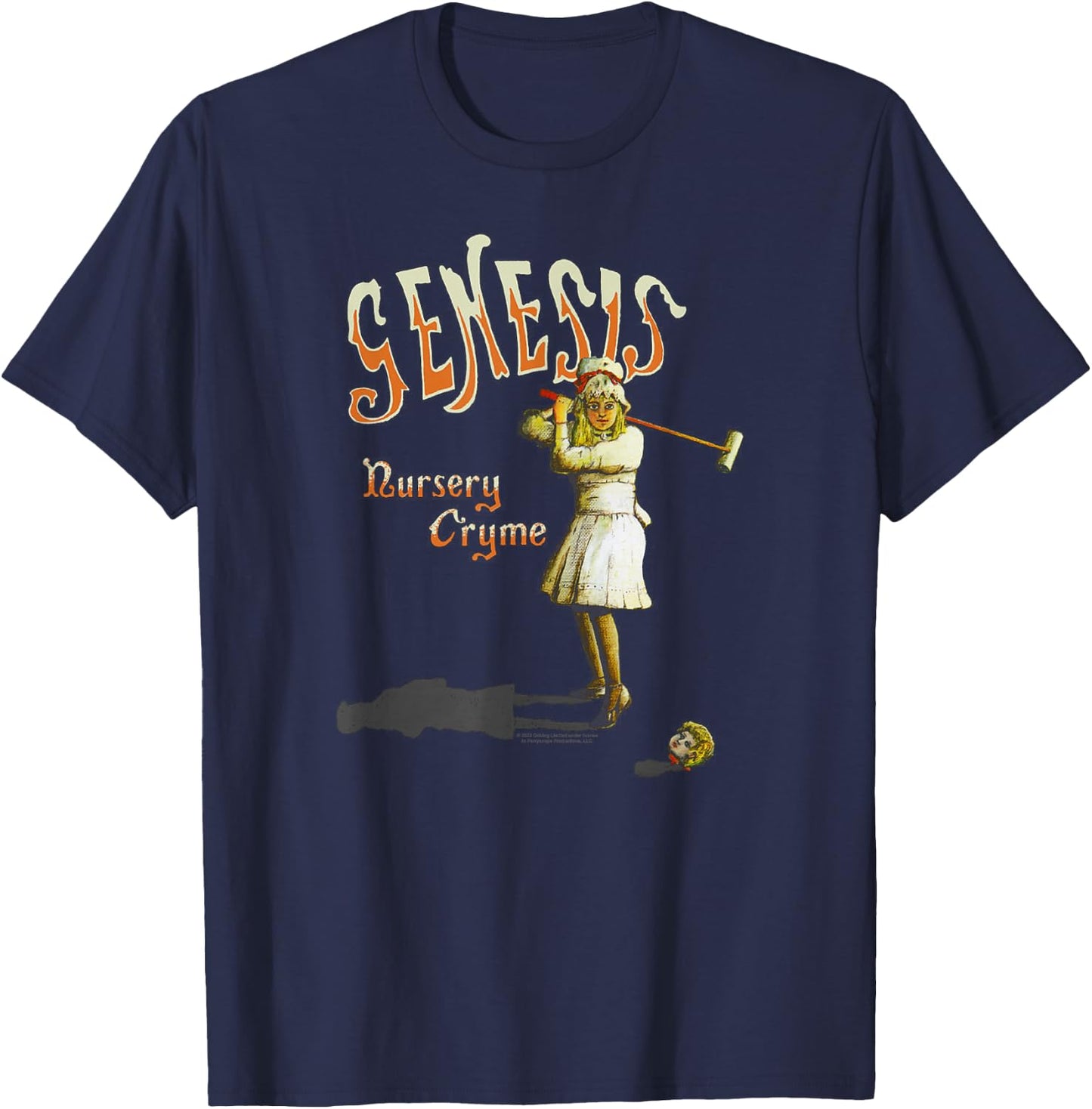 Genesis Nursury Cryme T-Shirt - T-Shirt | Navy