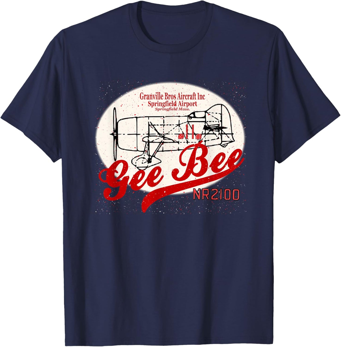 Gee Bee Model R Super Sportster T-Shirt - T-Shirt | Navy