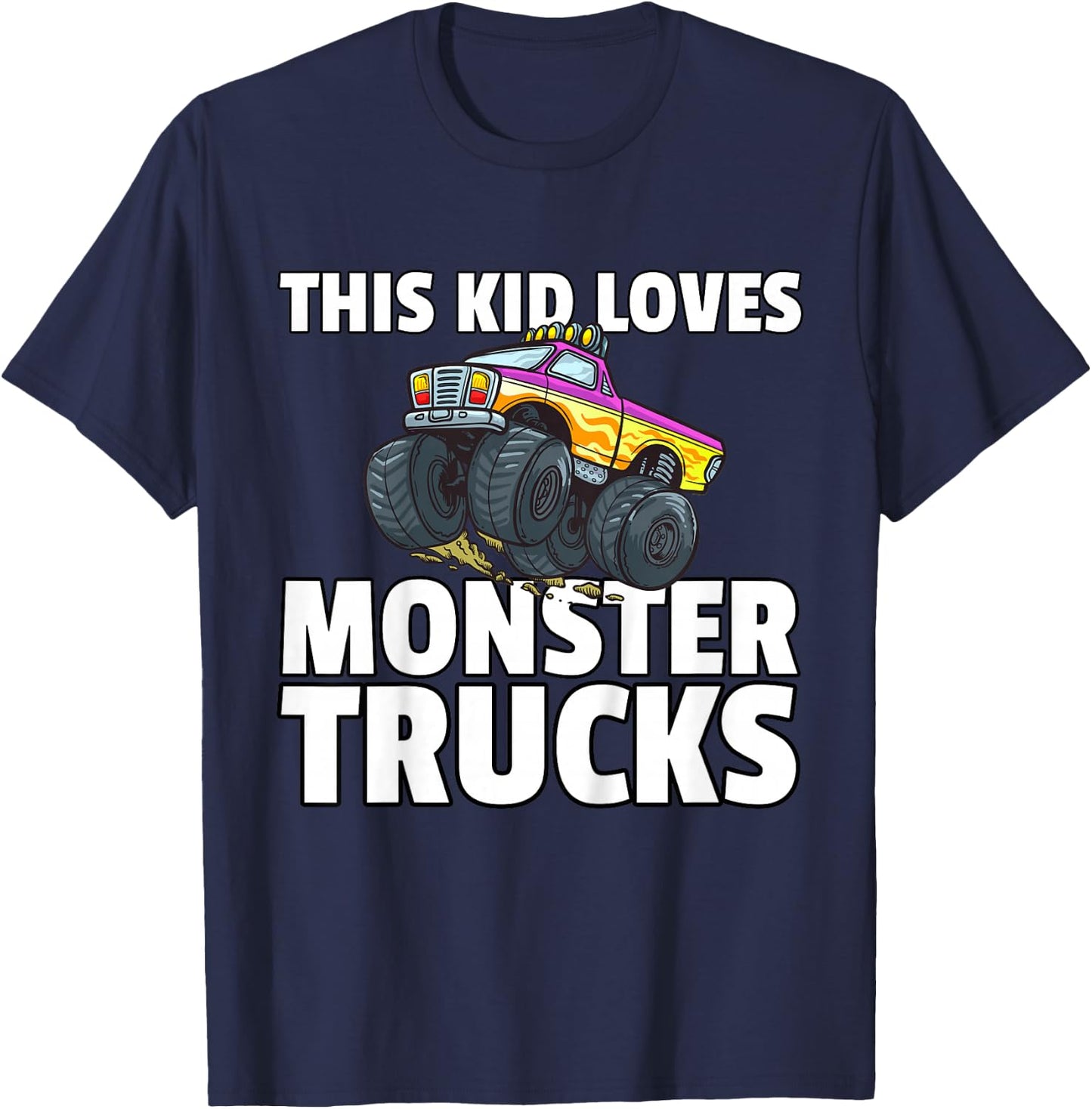 Monster Truck Jam Boys T-Shirt - T-Shirt | Navy