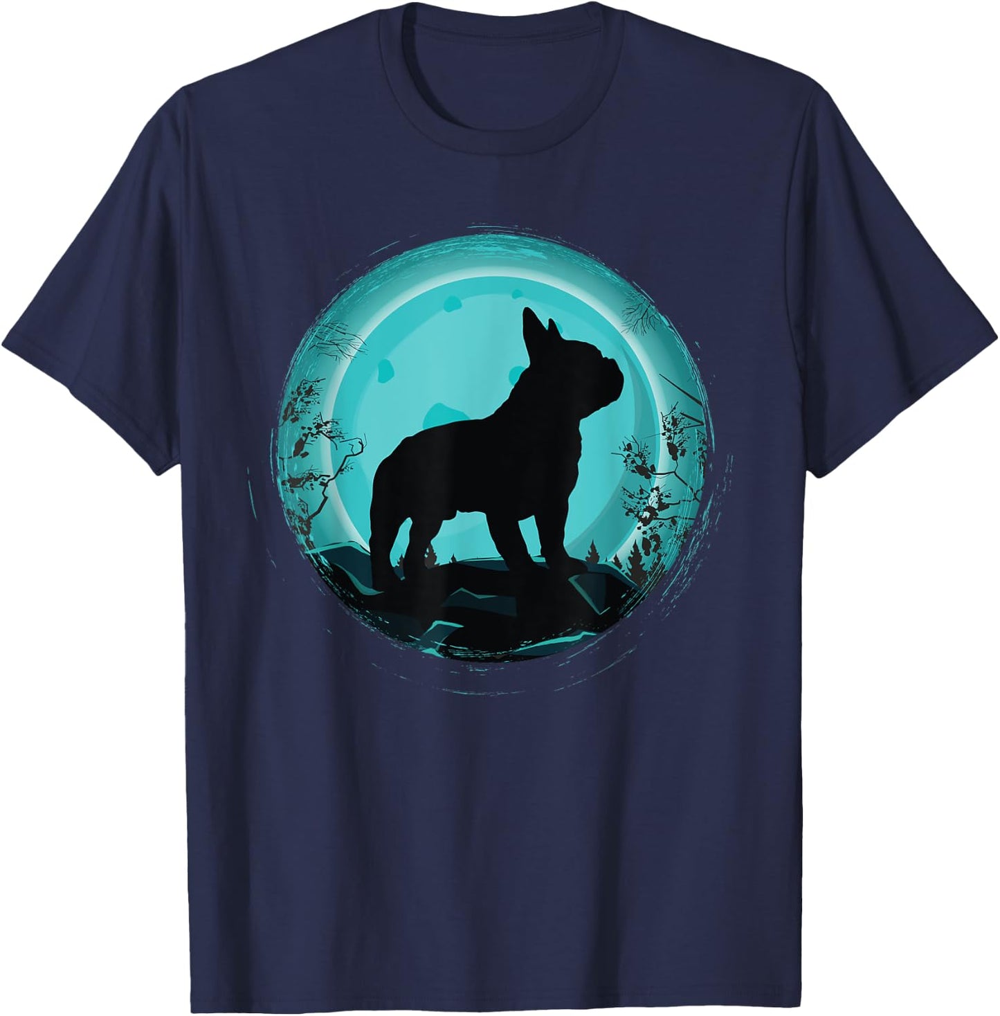 French Bulldog Frenchie Dog Women Kids T-Shirt - T-Shirt | Navy
