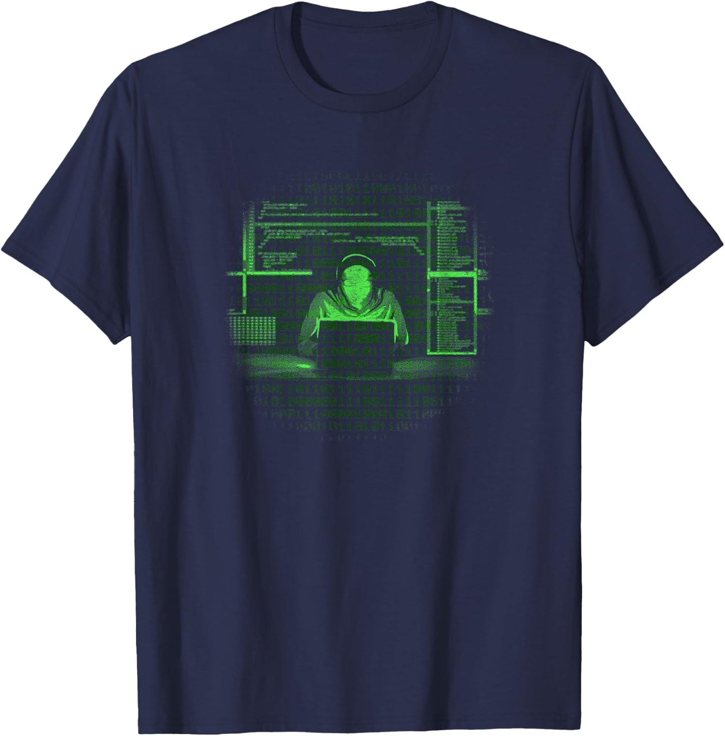 Nerdy Computer Science Geek Programmer Coder Hacker Coding T-Shirt - T-Shirt | Navy