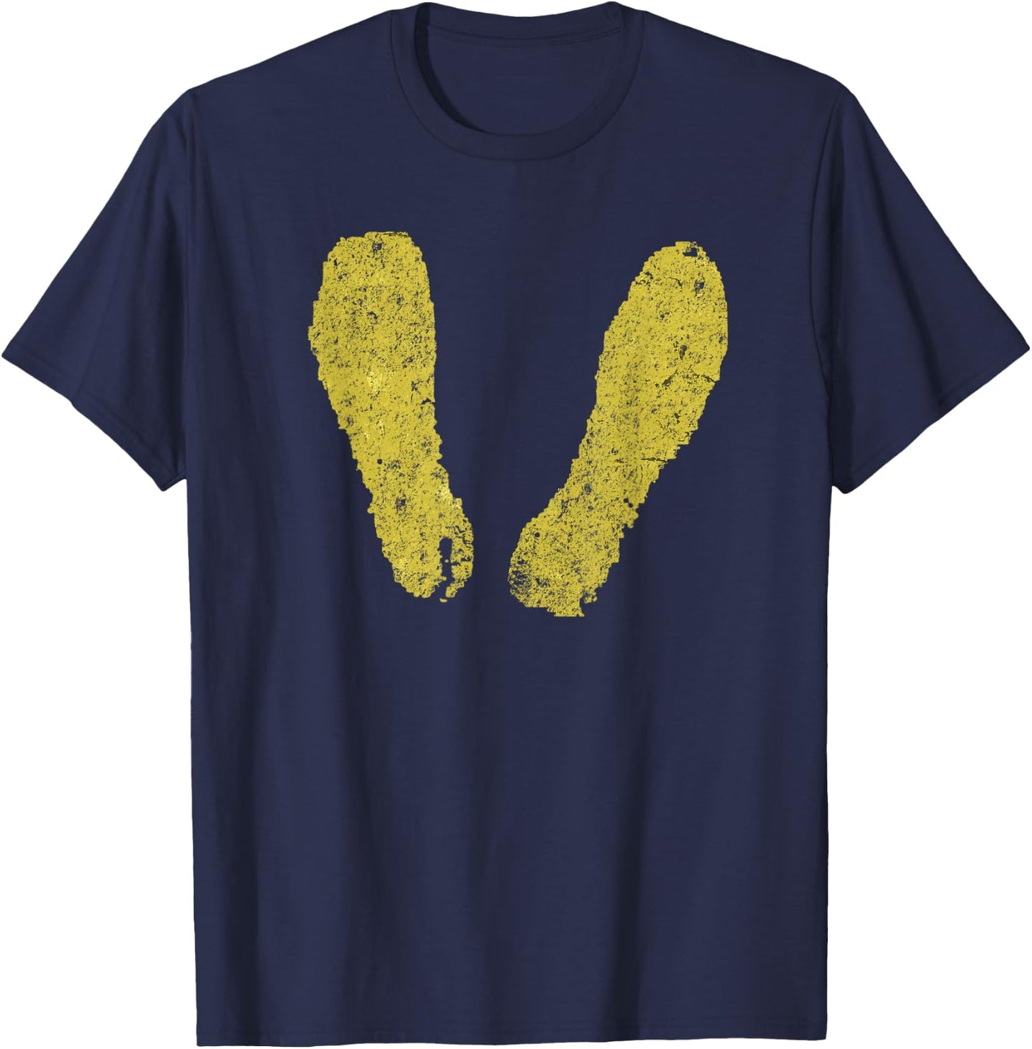 Yellow Footprints Military Recruit Training Depot T-Shirt - T-Shirt | Navy