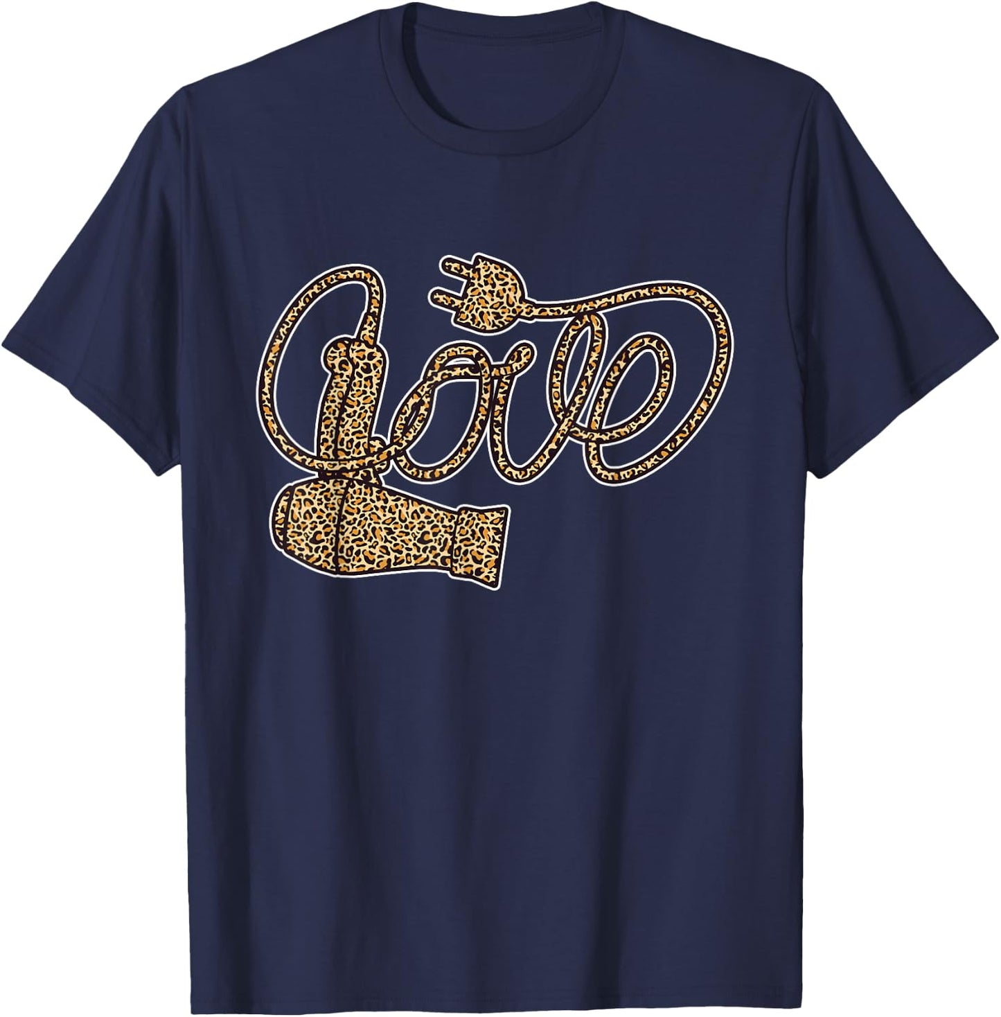 Love Hairdresser Hairstylist Haircutter Hair Salon T-Shirt - T-Shirt | Navy