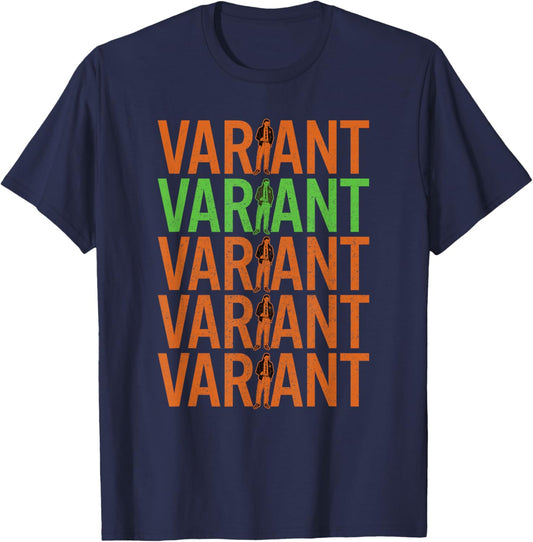 Marvel Loki Variant Text Stack T-Shirt - T-Shirt | Navy