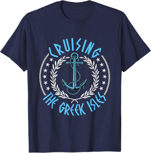 Cruising the Greek Isles Men, Women, Kids and Cruise Lovers T-Shirt - T-Shirt | Navy