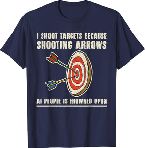 Archery Archer - Funny Bowman Bow Archer Small T-Shirt - T-Shirt | Navy