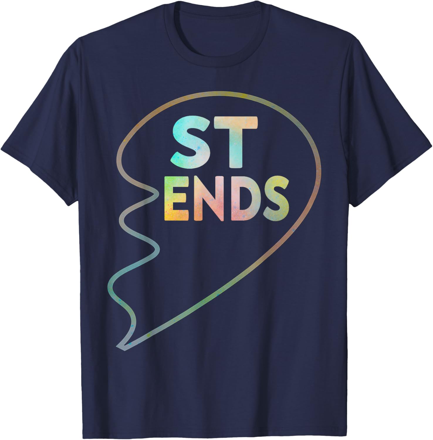 BFF 1 Heart in 2 Best Friends Matching 2nd Part T-Shirt - T-Shirt | Navy