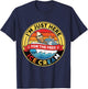 I'm Just Here for The Free Ice Cream Vintage Cruise Funny T-Shirt - T-Shirt | Navy