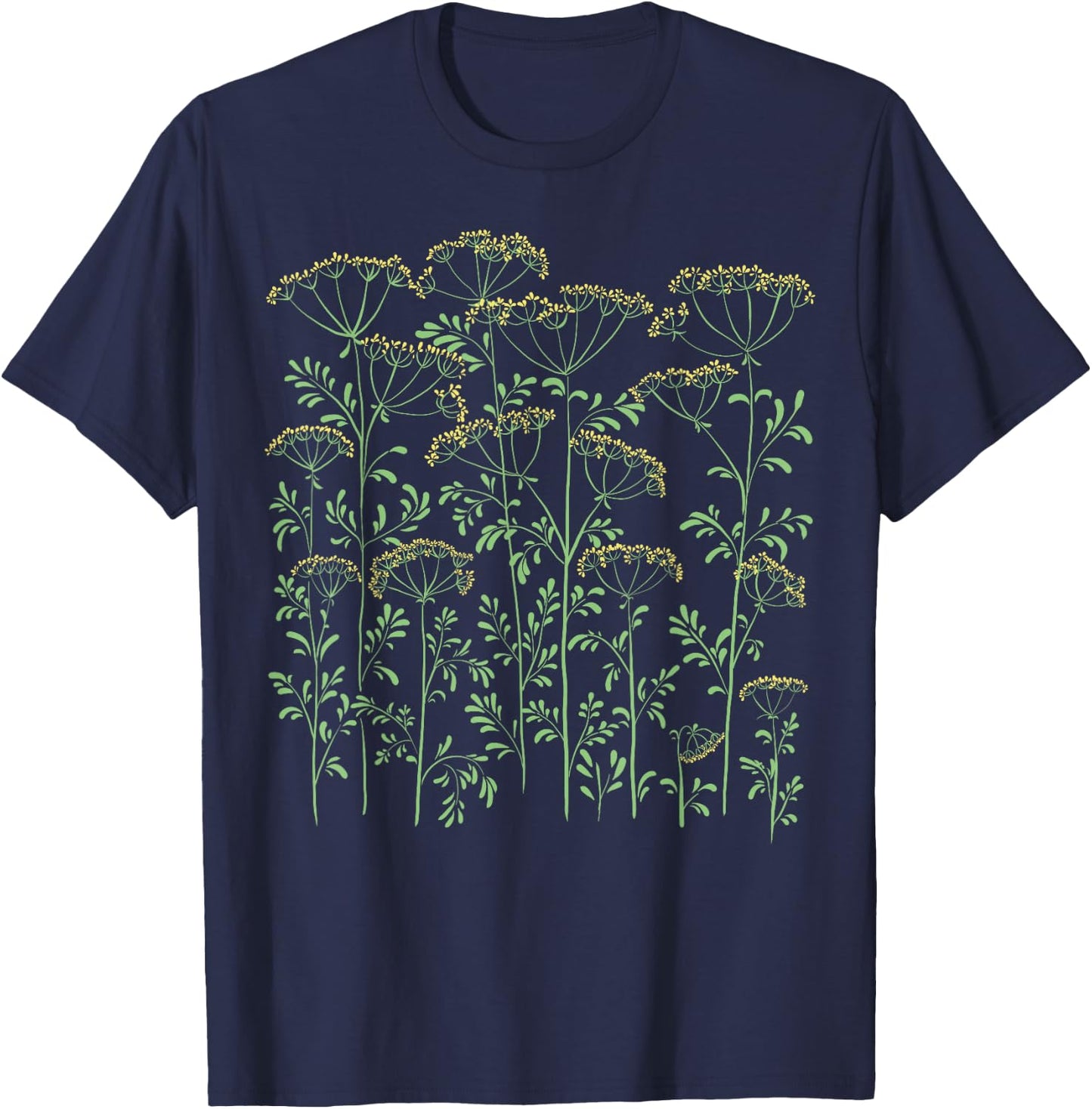 Made in Ukraine Shirts by Alice Ron Dill Ukrop Ukraine Food Ukrainian Vyshyvanka Botanical T-Shirt - T-Shirt | Navy