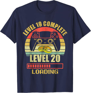 Couples Shirts Level 19 Complete Wedding Anniversary T-Shirt - T-Shirt | Navy