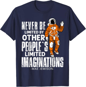 Mae Jemison First African American Black Woman Astronaut T-Shirt - T-Shirt | Navy