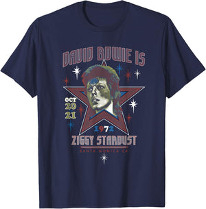 David Bowie - David Bowie is Ziggy Stardust T-Shirt - T-Shirt | Navy